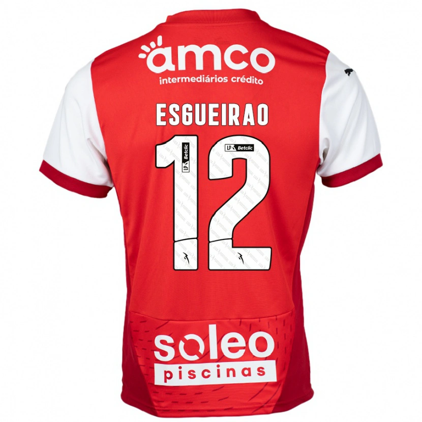 Danxen Kid Íris Esgueirão #12 Red White Home Jersey 2024/25 T-Shirt