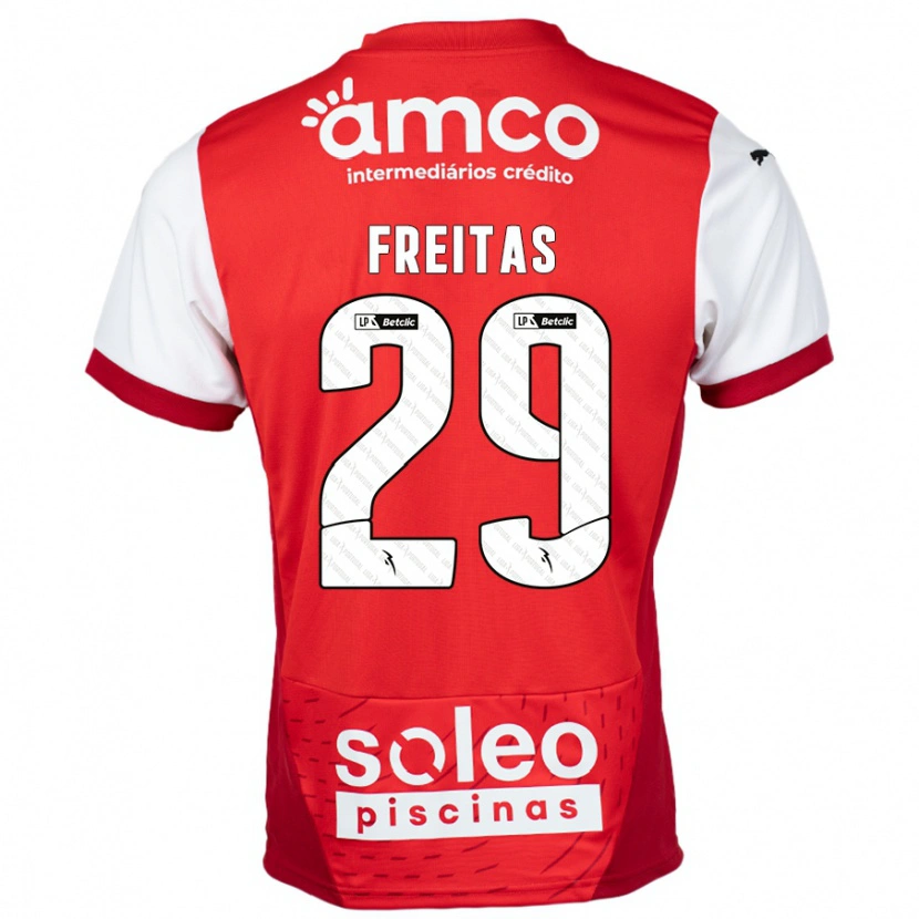 Danxen Kid Mylena Freitas #29 Red White Home Jersey 2024/25 T-Shirt