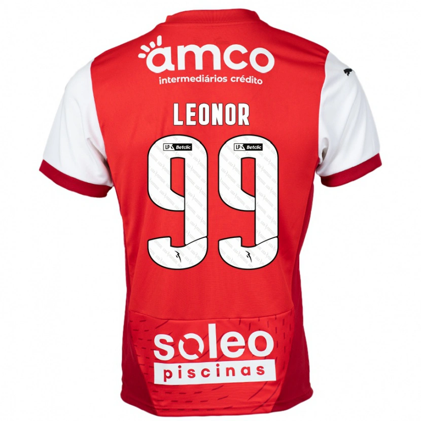 Danxen Kid Maria Leonor #99 Red White Home Jersey 2024/25 T-Shirt