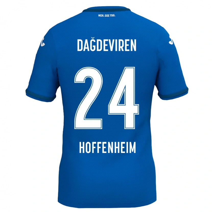 Danxen Kid Diren Dağdeviren #24 Royal Blue Home Jersey 2024/25 T-Shirt