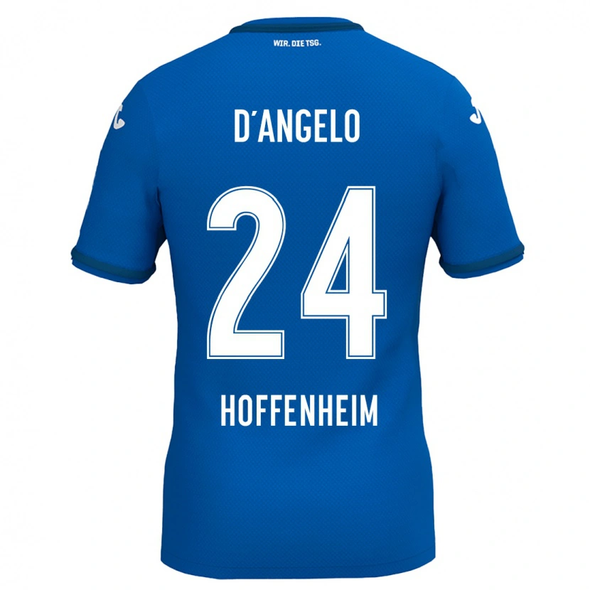 Danxen Kid Chiara D'angelo #24 Royal Blue Home Jersey 2024/25 T-Shirt