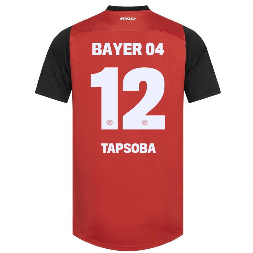 Danxen Kid Edmond Tapsoba #12 Red Black Home Jersey 2024/25 T-Shirt