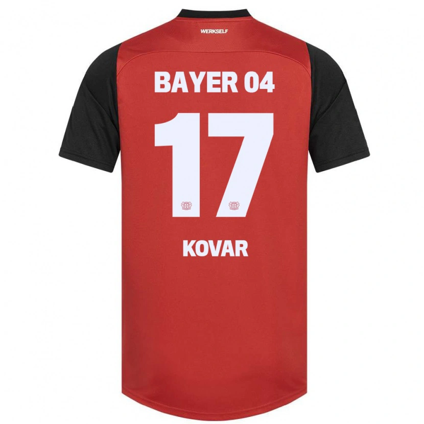 Danxen Kid Matej Kovar #17 Red Black Home Jersey 2024/25 T-Shirt