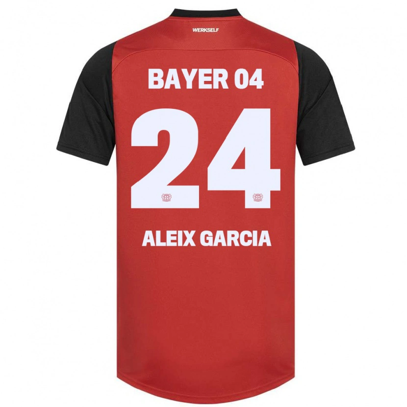 Danxen Kid Aleix García #24 Red Black Home Jersey 2024/25 T-Shirt