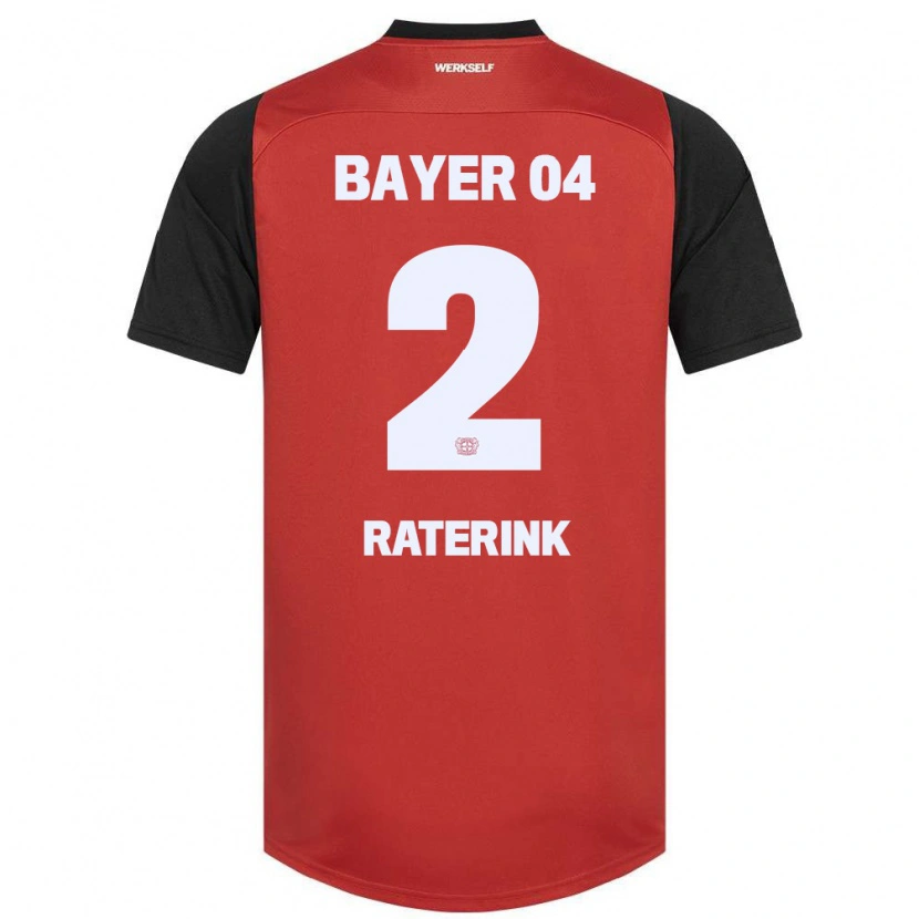 Danxen Kid Othniël Raterink #2 Red Black Home Jersey 2024/25 T-Shirt