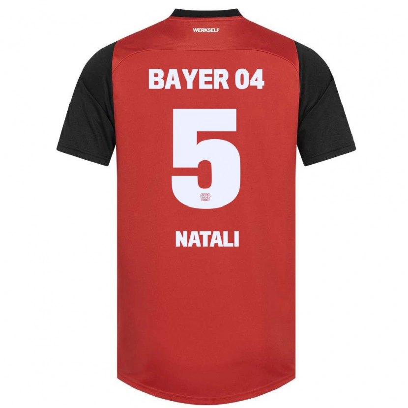 Danxen Kid Andrea Natali #5 Red Black Home Jersey 2024/25 T-Shirt