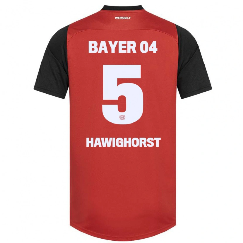 Danxen Kid Ben Hawighorst #5 Red Black Home Jersey 2024/25 T-Shirt