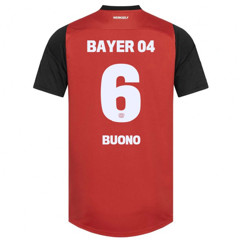 Danxen Kid Francesco Buono #6 Red Black Home Jersey 2024/25 T-Shirt