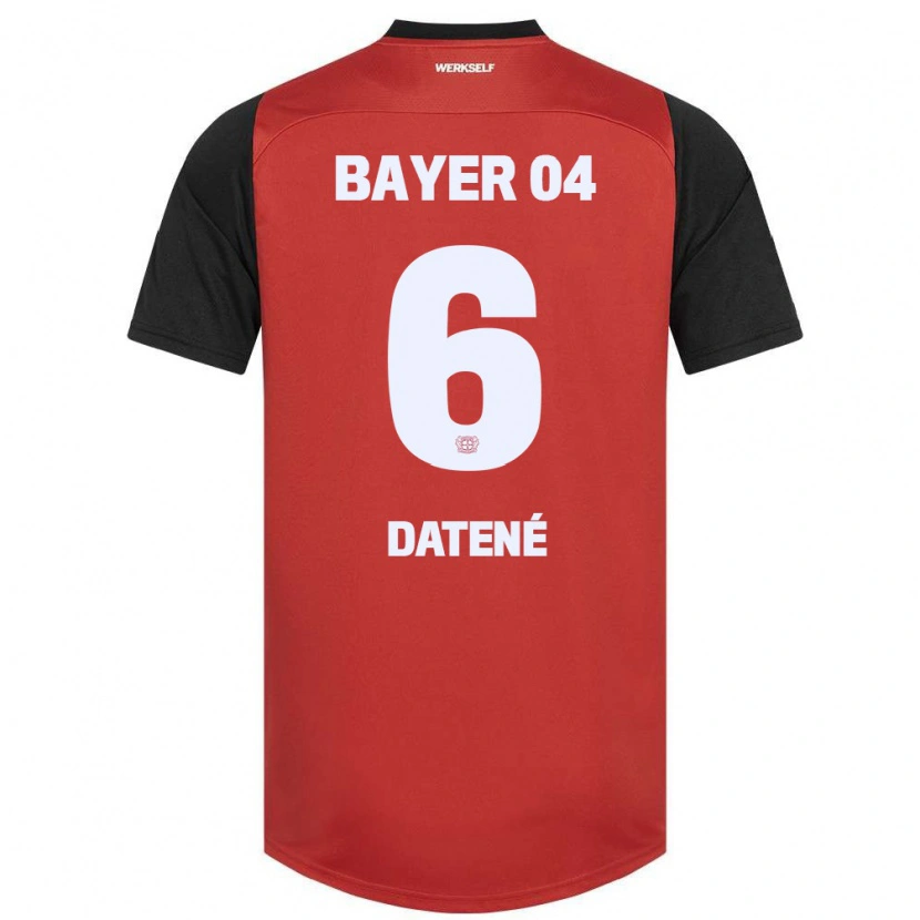 Danxen Kid Elia Datené #6 Red Black Home Jersey 2024/25 T-Shirt