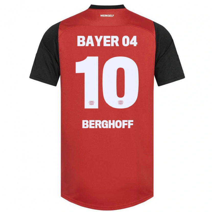 Danxen Kid Jonah Berghoff #10 Red Black Home Jersey 2024/25 T-Shirt