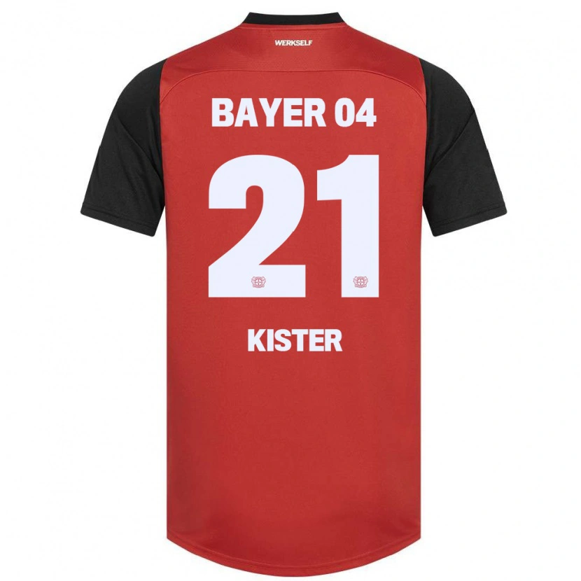 Danxen Kid Akim Kister #21 Red Black Home Jersey 2024/25 T-Shirt