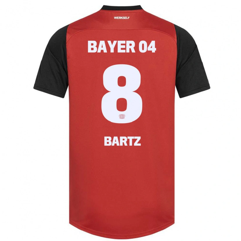 Danxen Kid Paulina Bartz #8 Red Black Home Jersey 2024/25 T-Shirt