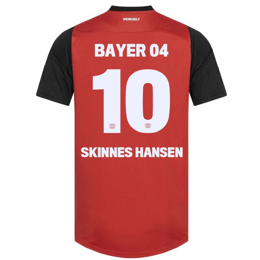 Danxen Kid Synne Skinnes Hansen #10 Red Black Home Jersey 2024/25 T-Shirt