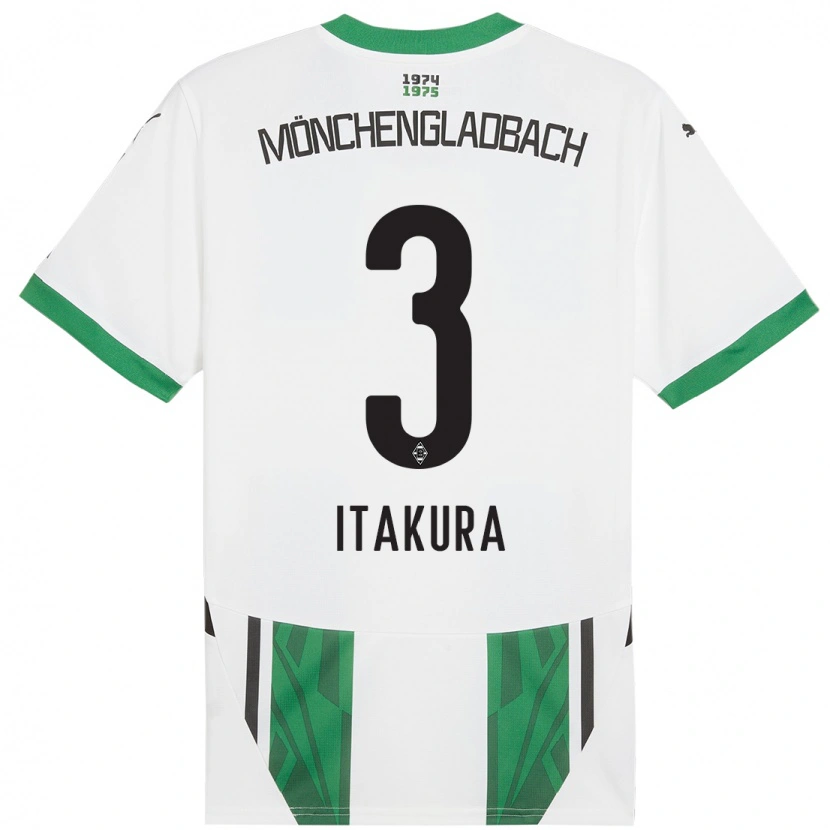 Danxen Kid Ko Itakura #3 White Green Home Jersey 2024/25 T-Shirt