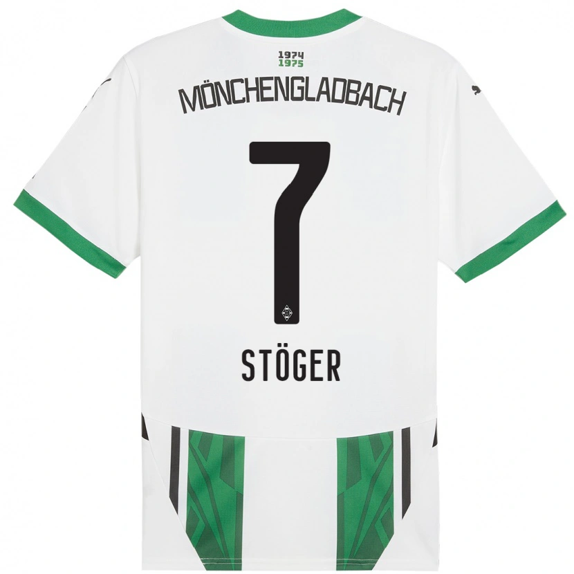 Danxen Kid Kevin Stöger #7 White Green Home Jersey 2024/25 T-Shirt