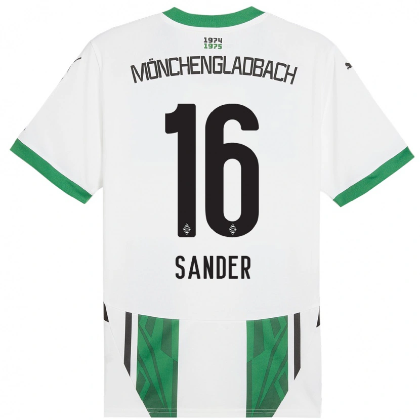 Danxen Kid Philipp Sander #16 White Green Home Jersey 2024/25 T-Shirt