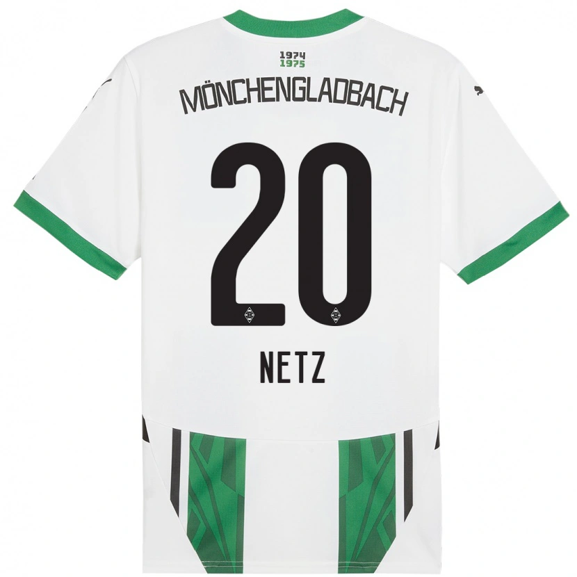 Danxen Kid Luca Netz #20 White Green Home Jersey 2024/25 T-Shirt