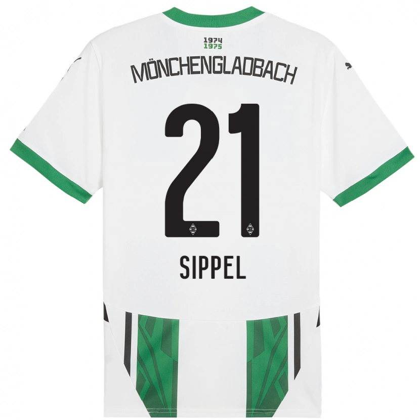 Danxen Kid Tobias Sippel #21 White Green Home Jersey 2024/25 T-Shirt