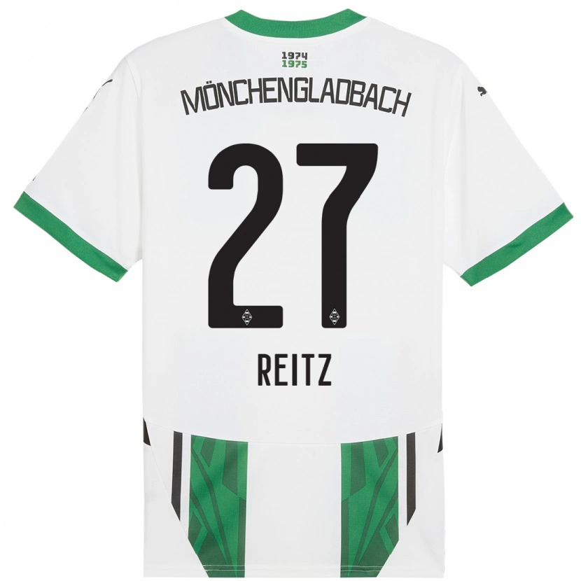 Danxen Kid Rocco Reitz #27 White Green Home Jersey 2024/25 T-Shirt