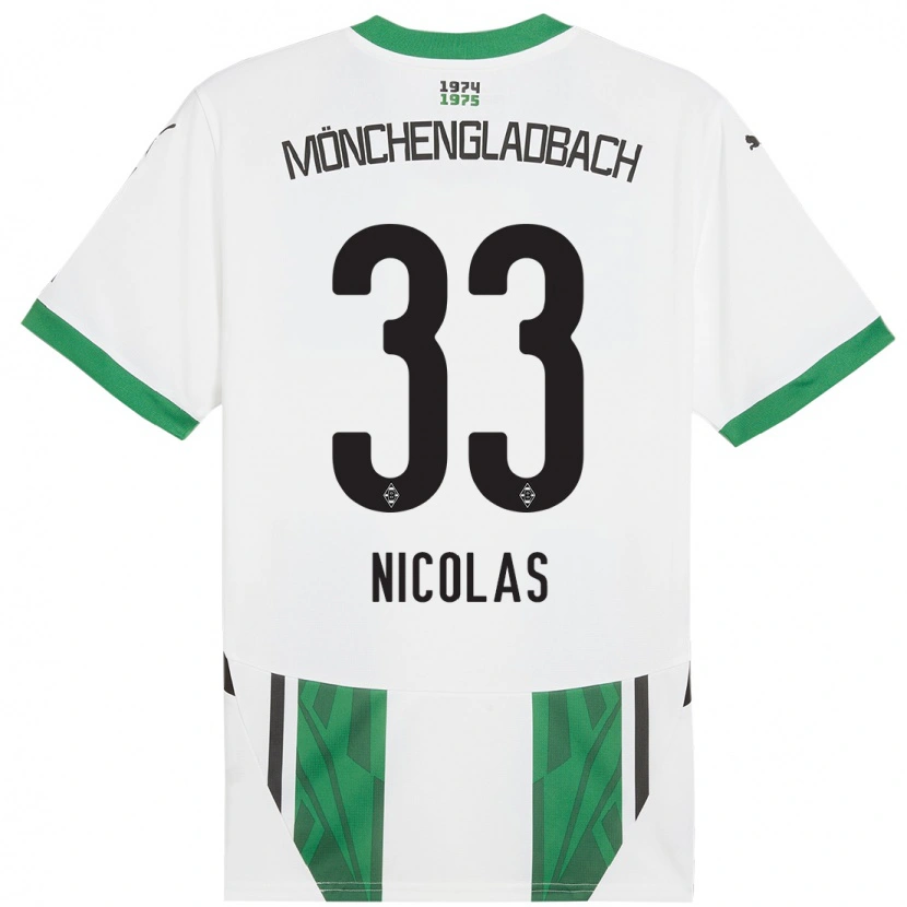 Danxen Kid Moritz Nicolas #33 White Green Home Jersey 2024/25 T-Shirt