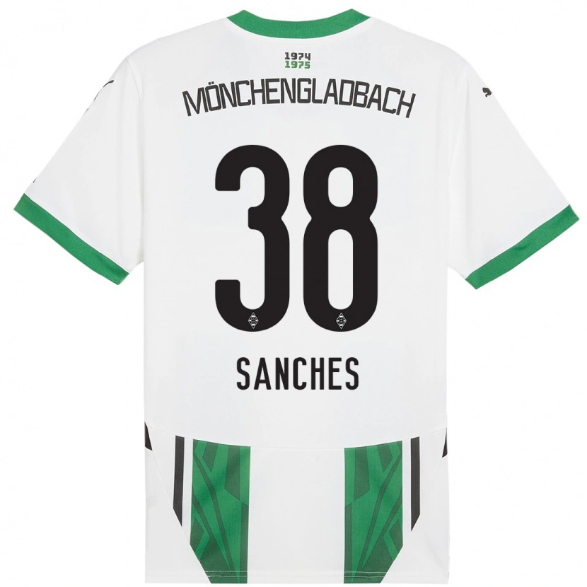 Danxen Kid Yvandro Borges Sanches #38 White Green Home Jersey 2024/25 T-Shirt