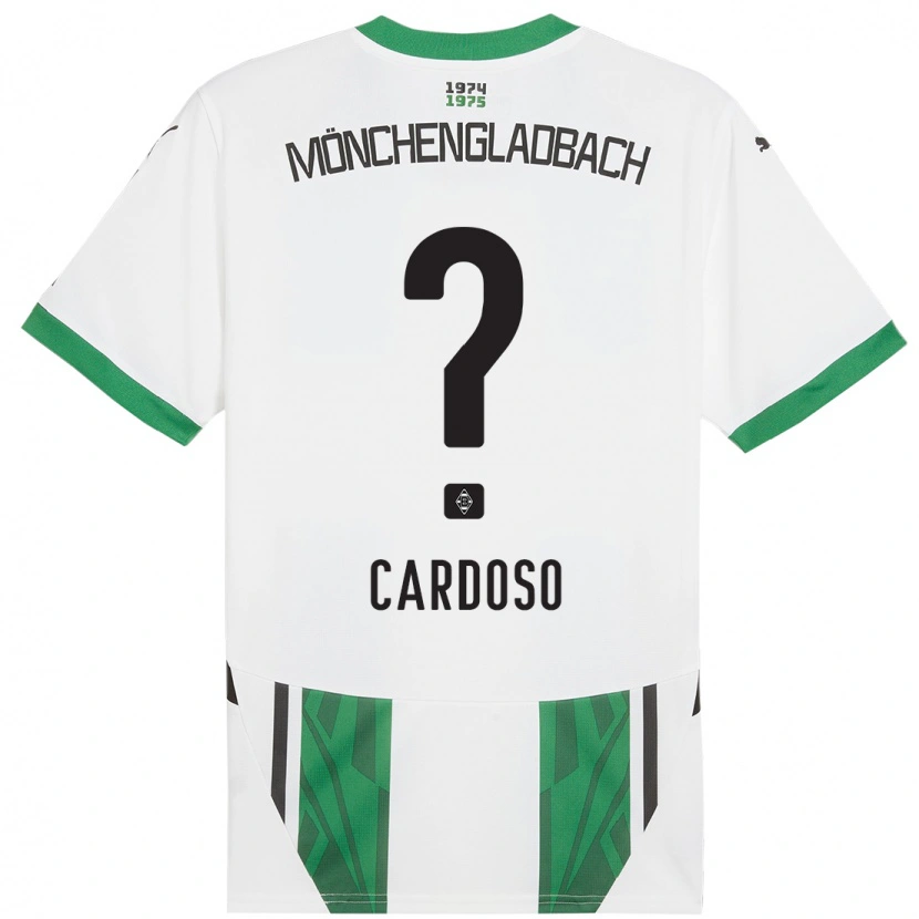 Danxen Kid Tiago Pereira Cardoso #0 White Green Home Jersey 2024/25 T-Shirt