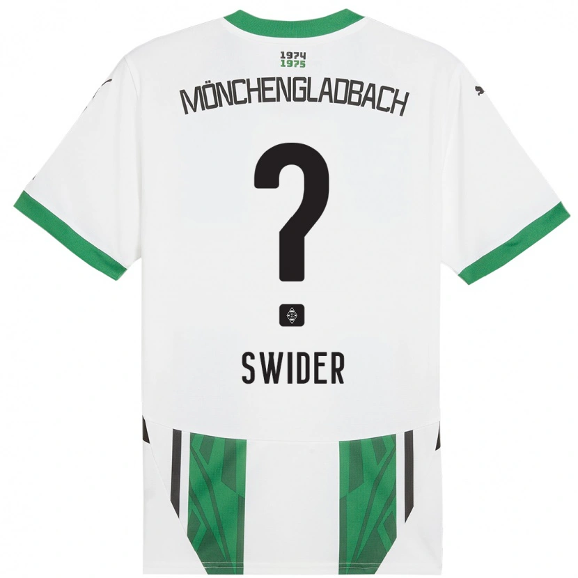 Danxen Kid Niklas Swider #0 White Green Home Jersey 2024/25 T-Shirt