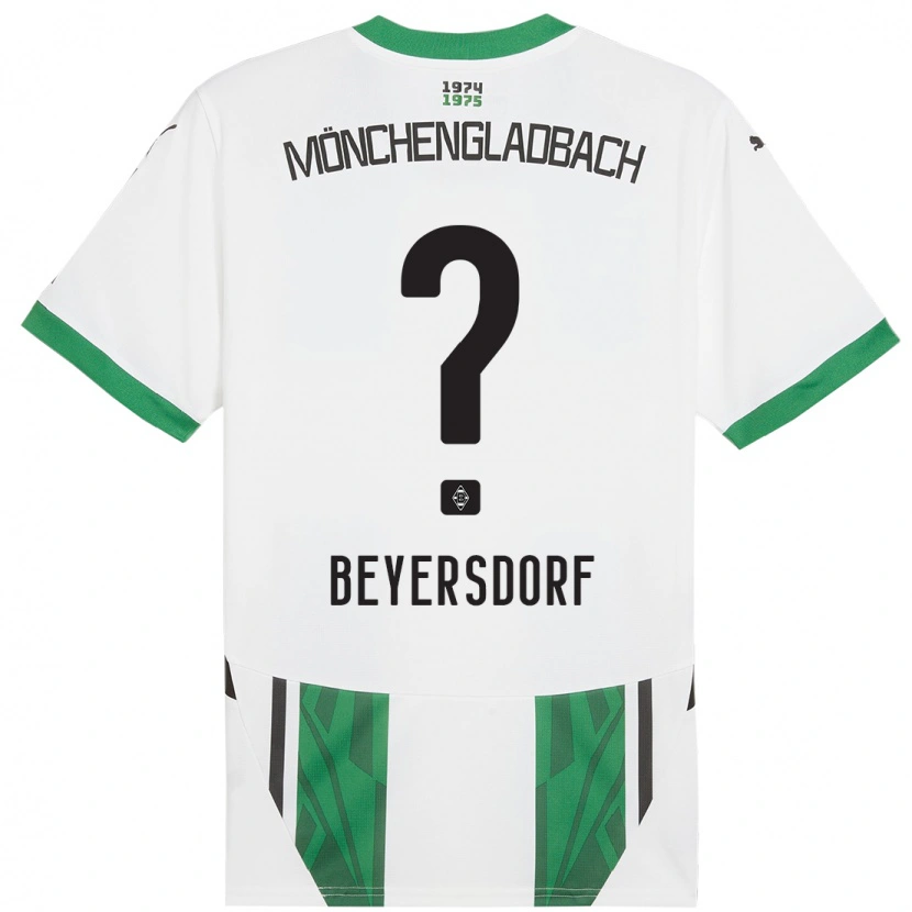 Danxen Kid Chris Beyersdorf #0 White Green Home Jersey 2024/25 T-Shirt