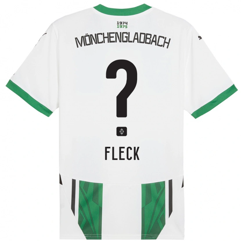 Danxen Kid Fritz Fleck #0 White Green Home Jersey 2024/25 T-Shirt