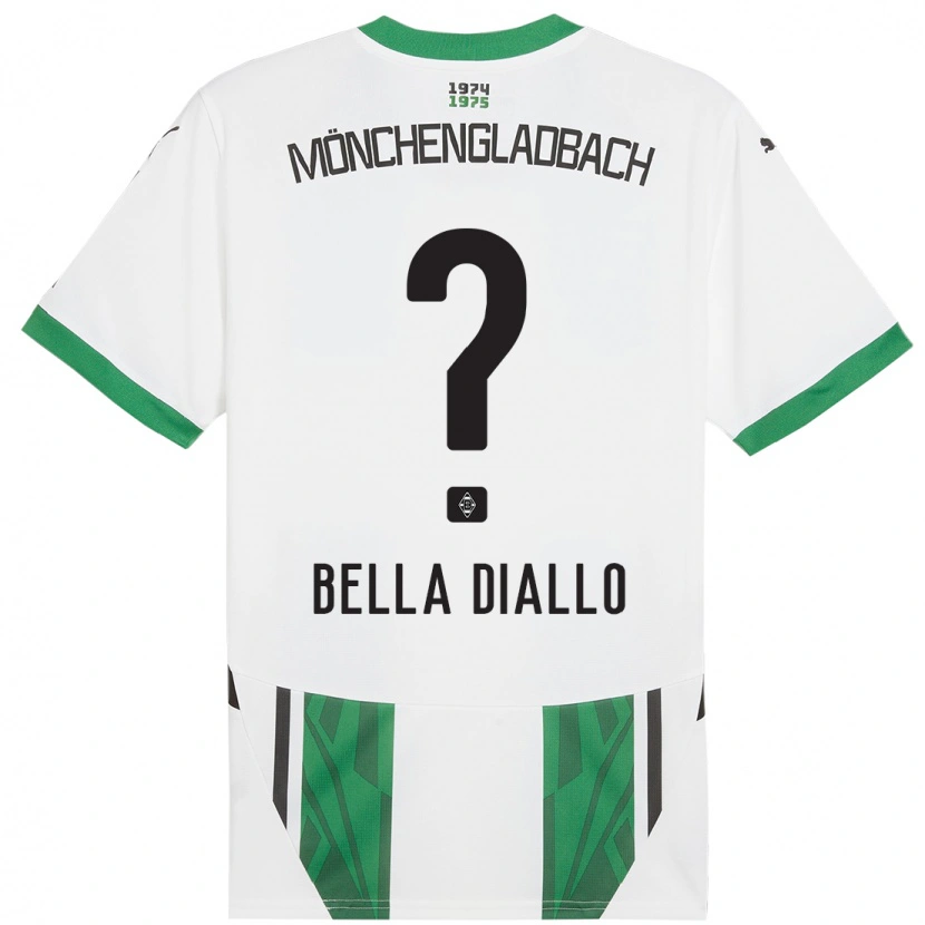 Danxen Kid Oumar Bella Diallo #0 White Green Home Jersey 2024/25 T-Shirt