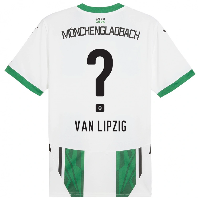 Danxen Kid Mika Van Lipzig #0 White Green Home Jersey 2024/25 T-Shirt