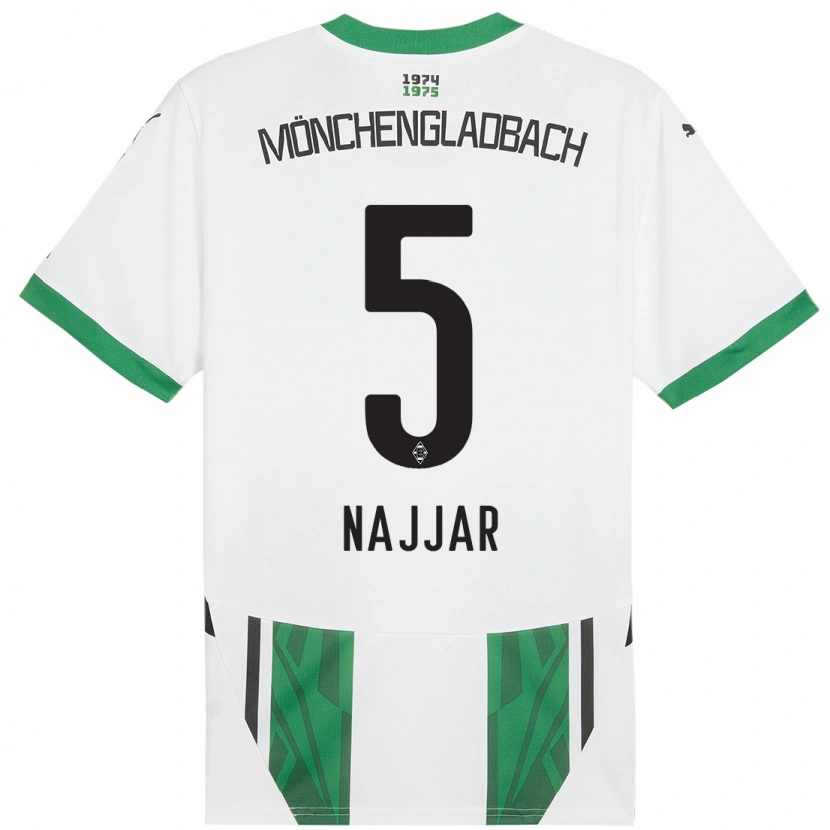 Danxen Kid Jamil Najjar #5 White Green Home Jersey 2024/25 T-Shirt