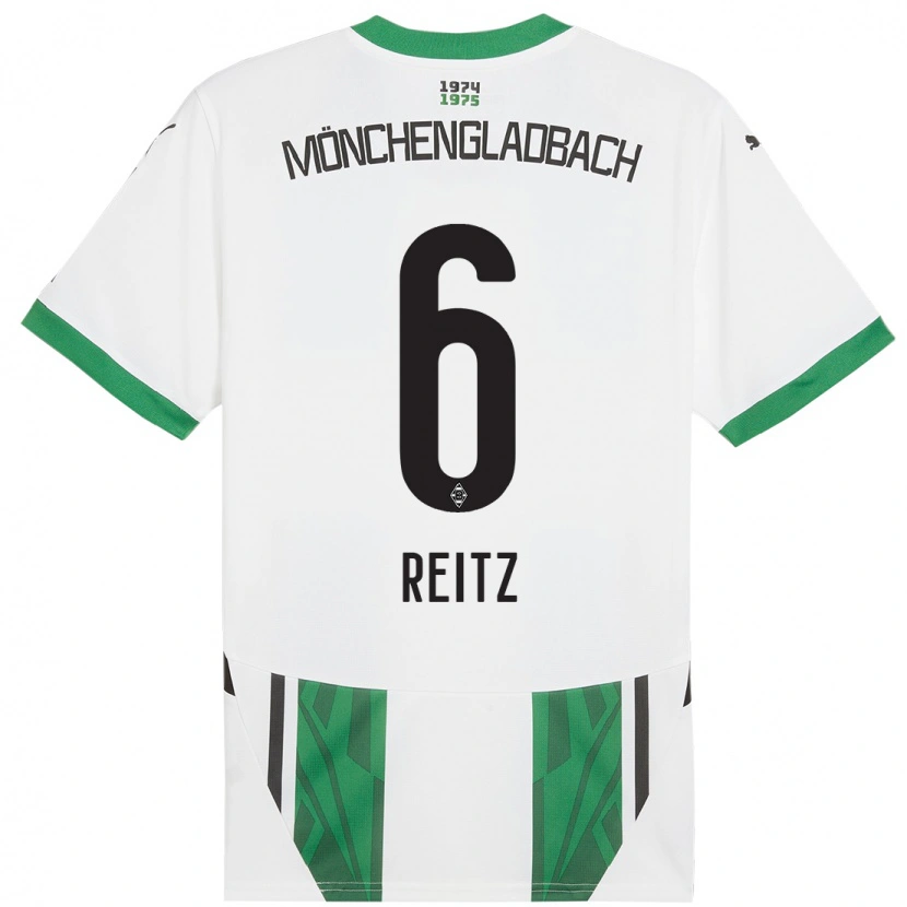 Danxen Kid Tony Reitz #6 White Green Home Jersey 2024/25 T-Shirt