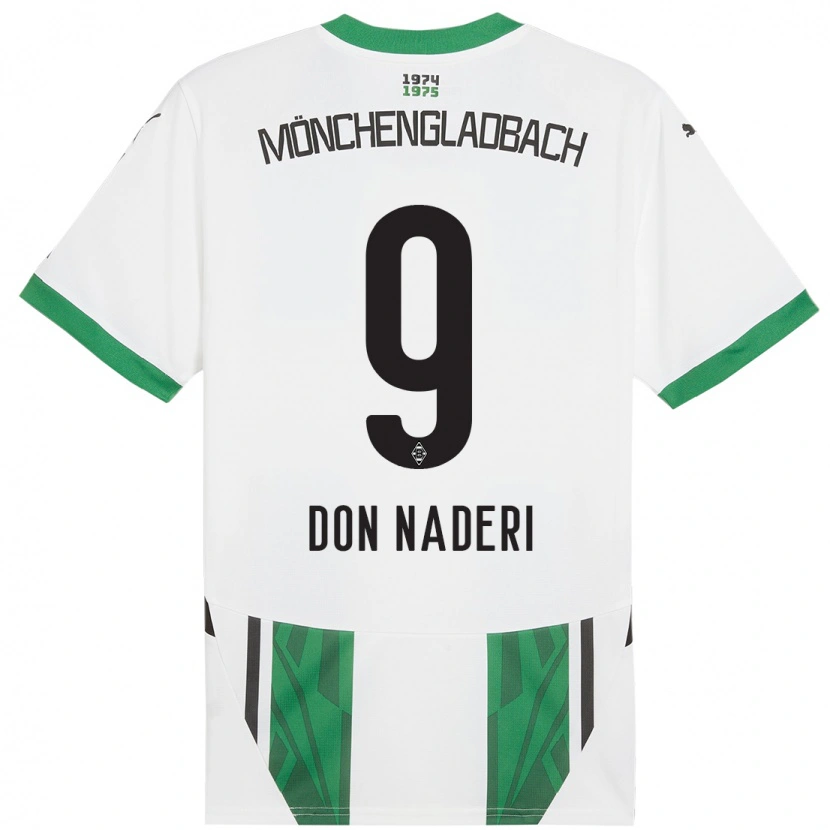 Danxen Kid Ryan Naderi #9 White Green Home Jersey 2024/25 T-Shirt