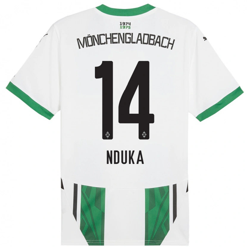 Danxen Kid Michael Nduka #14 White Green Home Jersey 2024/25 T-Shirt