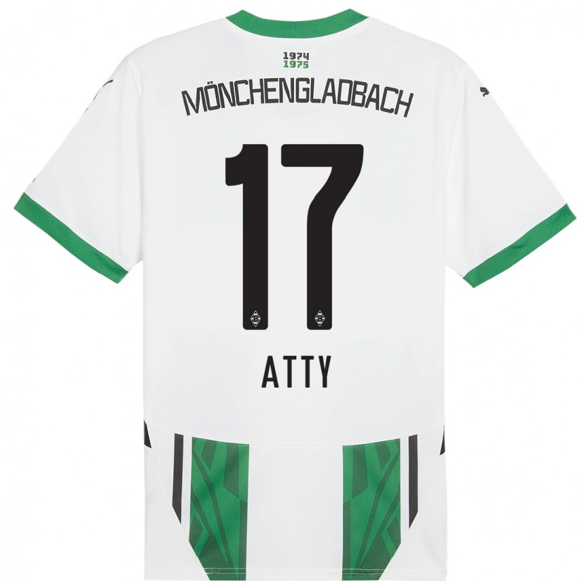 Danxen Kid Yassir Atty #17 White Green Home Jersey 2024/25 T-Shirt