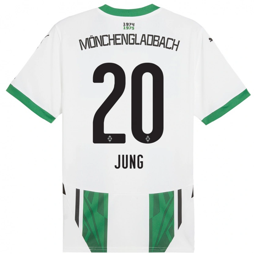 Danxen Kid In-Gyom Jung #20 White Green Home Jersey 2024/25 T-Shirt