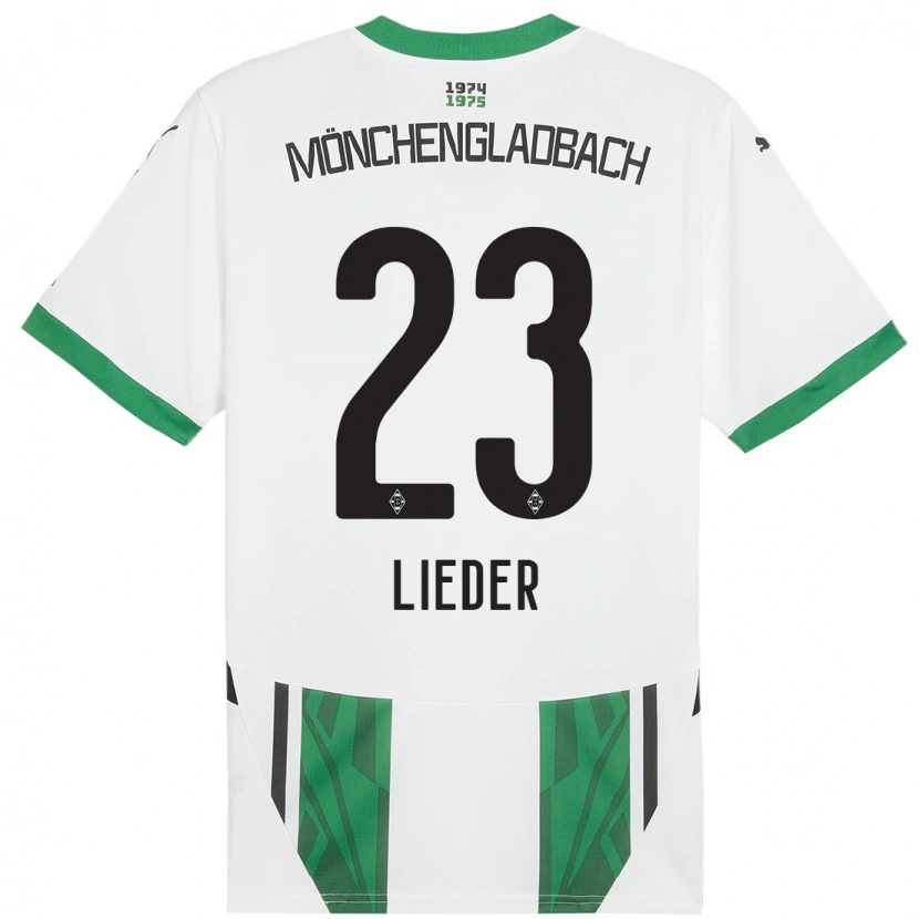 Danxen Kid Michel Lieder #23 White Green Home Jersey 2024/25 T-Shirt