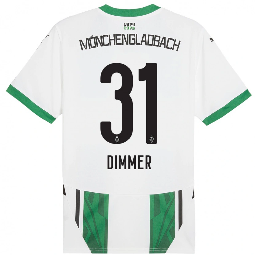 Danxen Kid Florian Dimmer #31 White Green Home Jersey 2024/25 T-Shirt