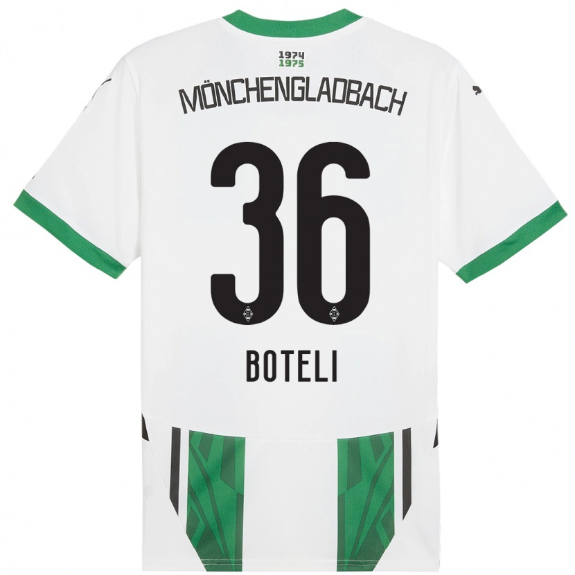 Danxen Kid Winsley Boteli #36 White Green Home Jersey 2024/25 T-Shirt