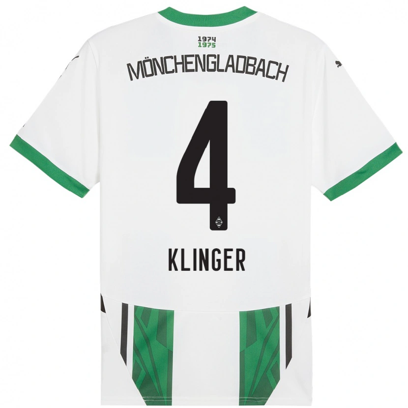 Danxen Kid Nina Klinger #4 White Green Home Jersey 2024/25 T-Shirt