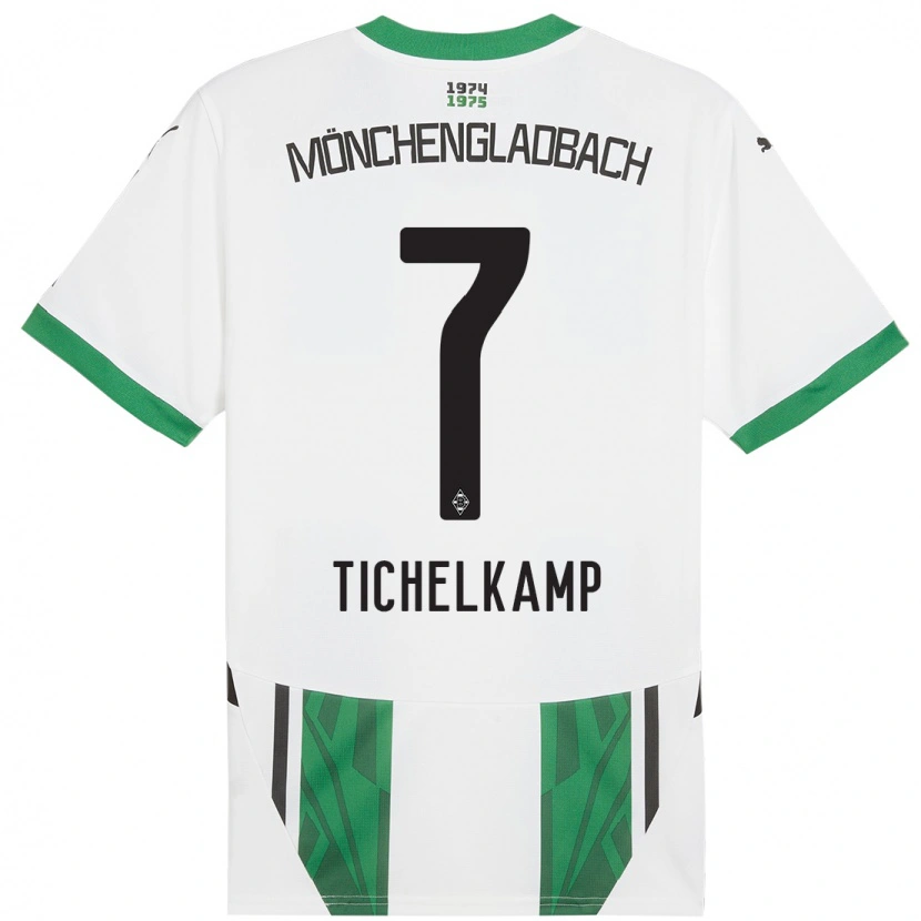 Danxen Kid Emily Tichelkamp #7 White Green Home Jersey 2024/25 T-Shirt