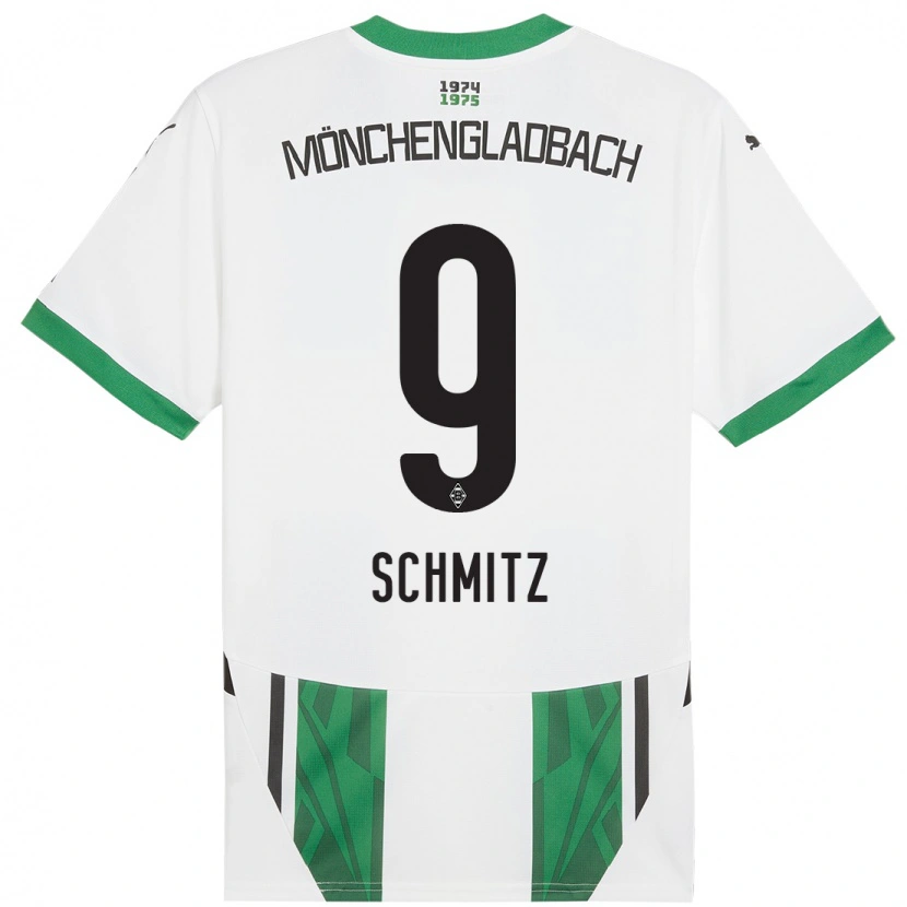 Danxen Kid Sarah Schmitz #9 White Green Home Jersey 2024/25 T-Shirt