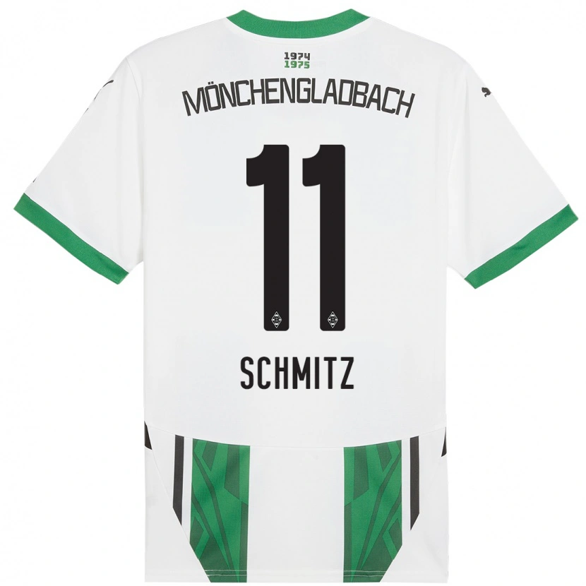 Danxen Kid Louisa Schmitz #11 White Green Home Jersey 2024/25 T-Shirt