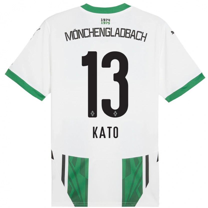 Danxen Kid Mizuho Kato #13 White Green Home Jersey 2024/25 T-Shirt