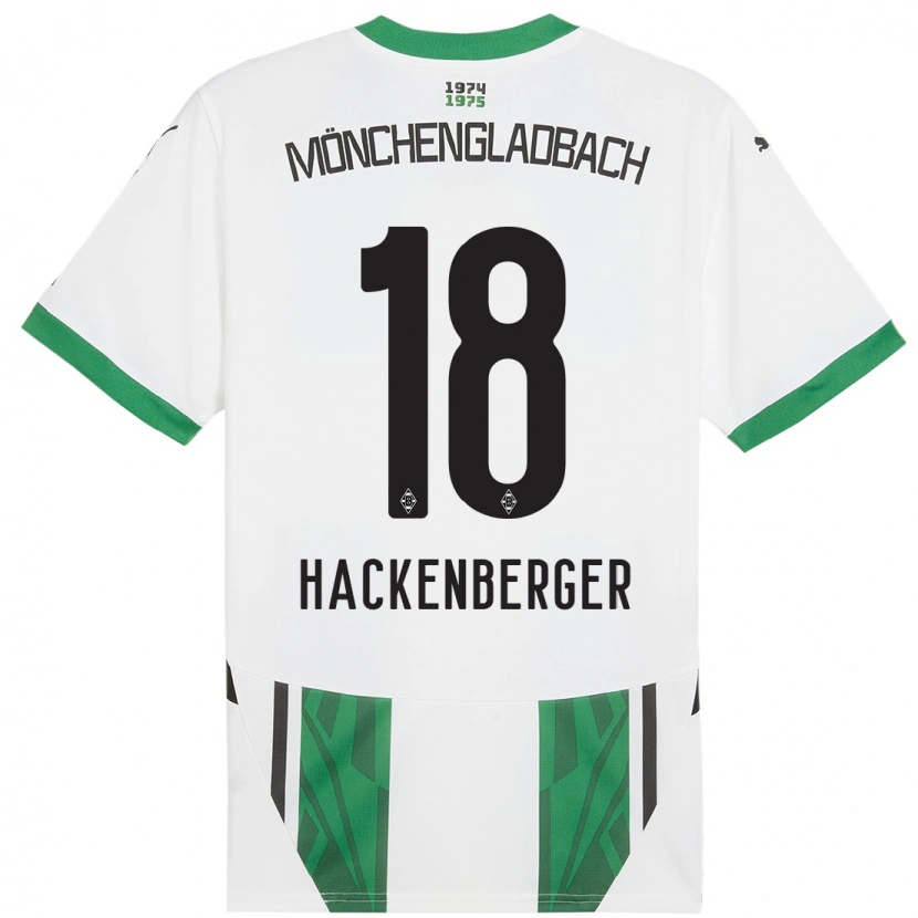 Danxen Kid Jessica Hackenberger #18 White Green Home Jersey 2024/25 T-Shirt