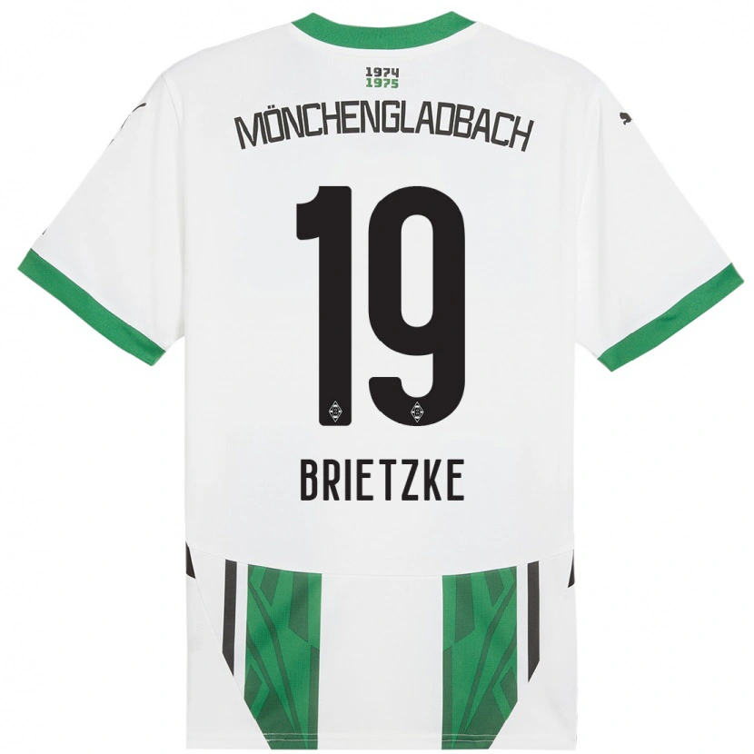 Danxen Kid Yvonne Brietzke #19 White Green Home Jersey 2024/25 T-Shirt