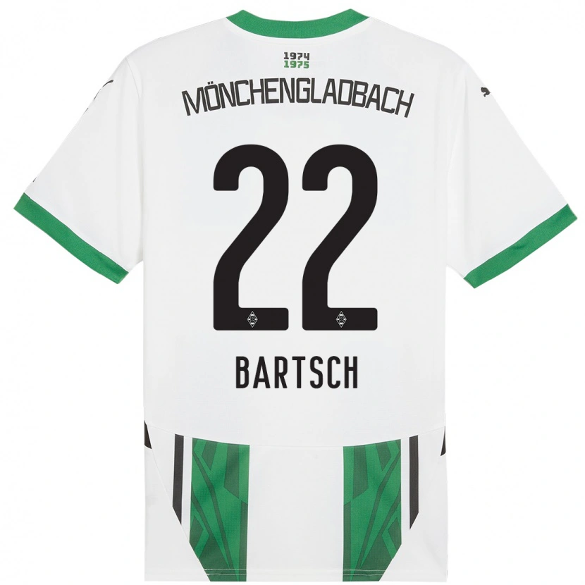 Danxen Kid Kristina Bartsch #22 White Green Home Jersey 2024/25 T-Shirt