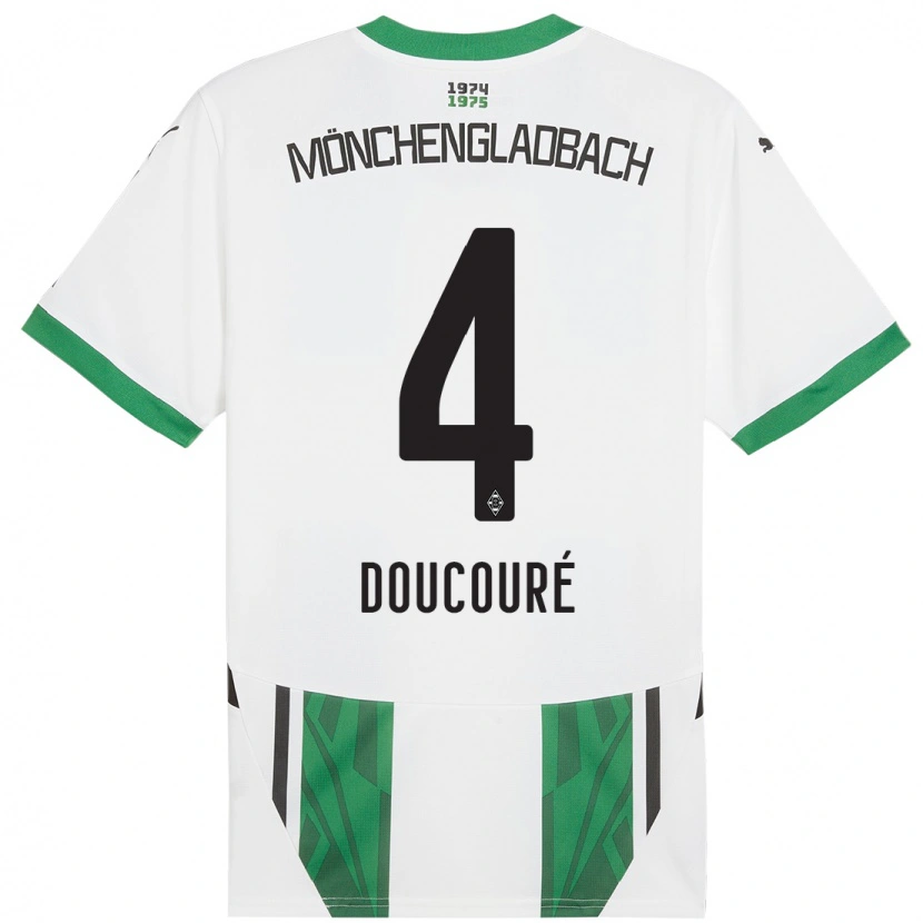 Danxen Kid Mamadou Doucouré #4 White Green Home Jersey 2024/25 T-Shirt