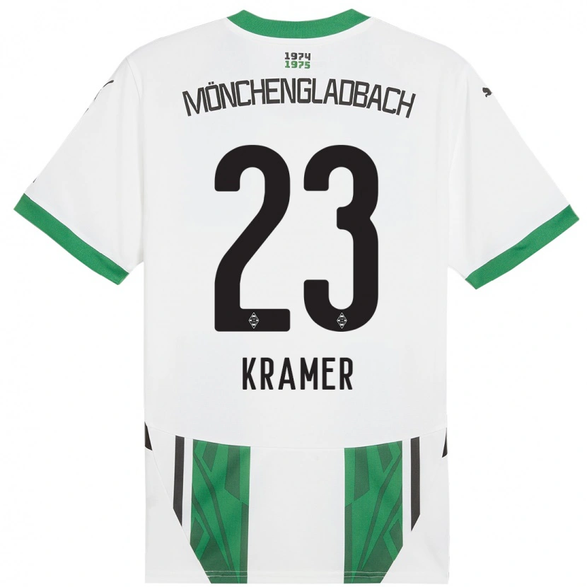 Danxen Kid Christoph Kramer #23 White Green Home Jersey 2024/25 T-Shirt